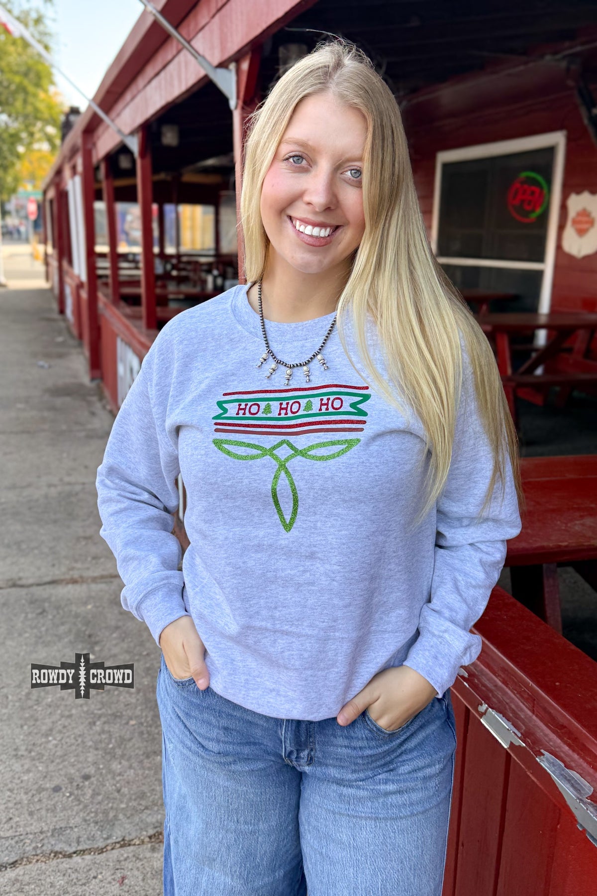 Christmas Boot Stitch Sweater