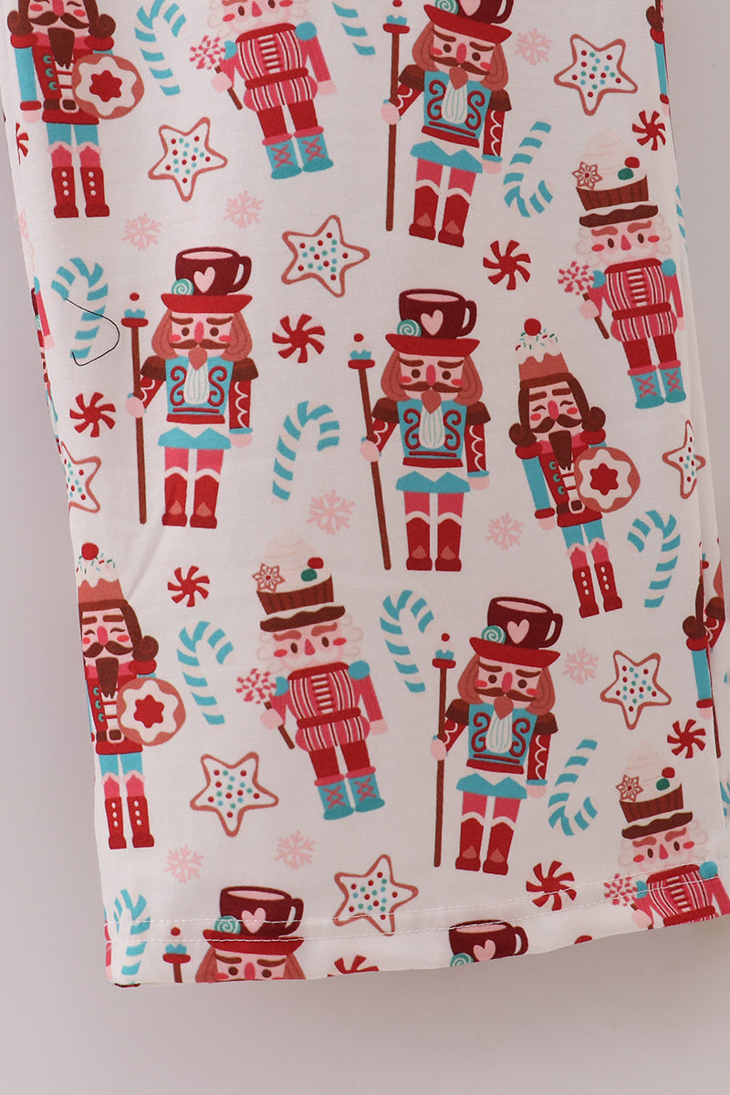 Christmas nutcracker print dad pajamas pants