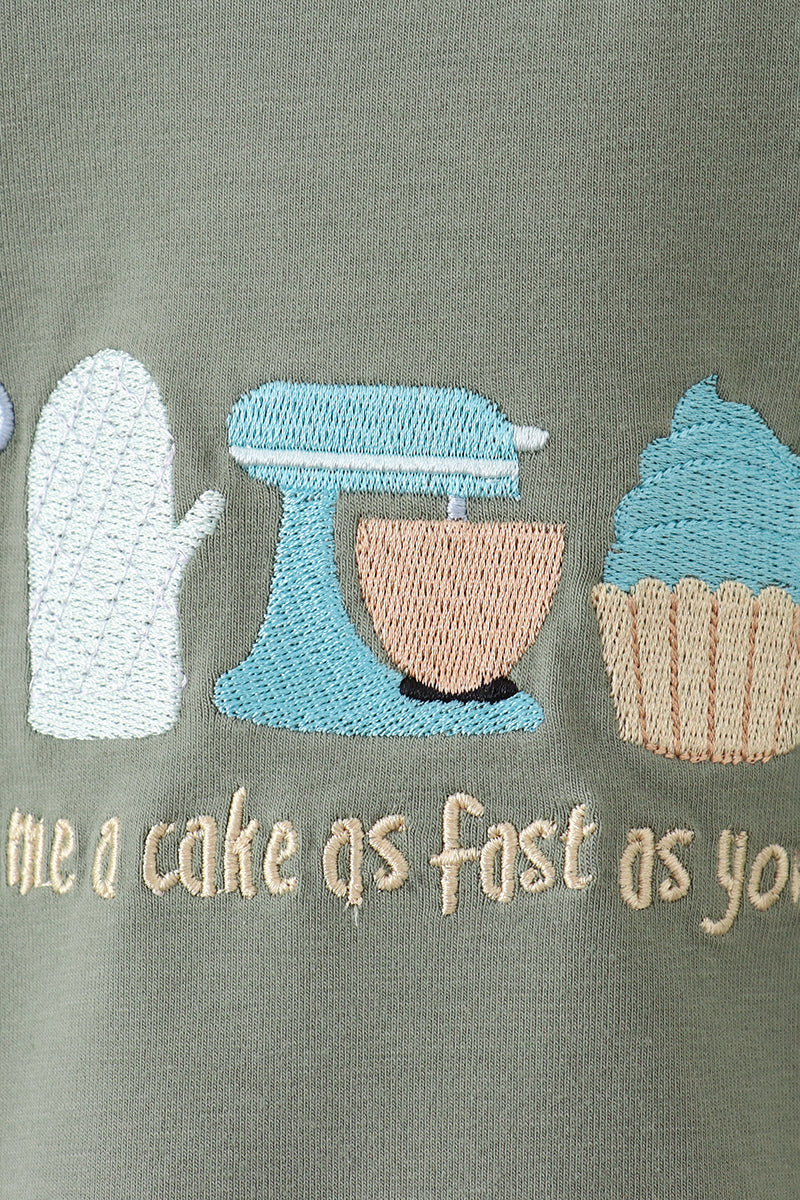 Bake me a cake as fast as you can embroidery bubble