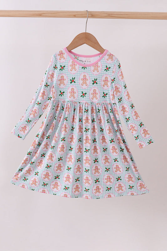 Pink christmas tree bamboo dress