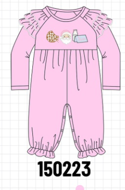 Pink Milk Cookies Ruffle Romper