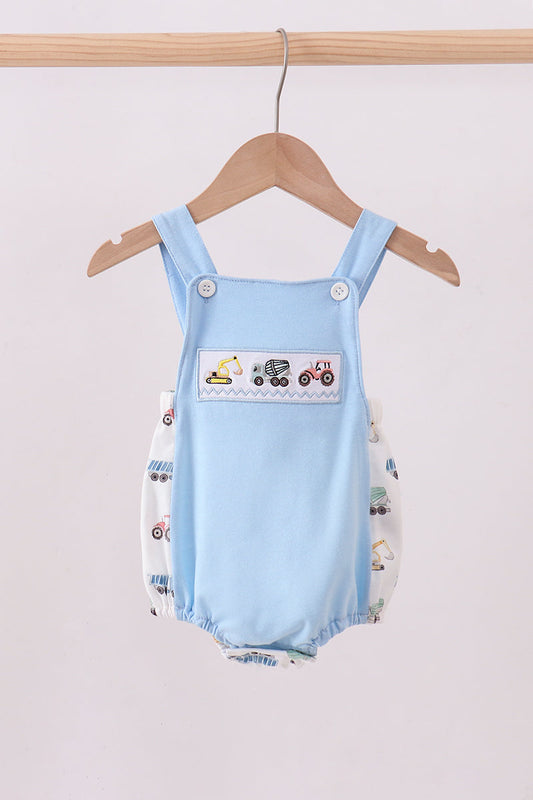 Blue car embroidery bubble