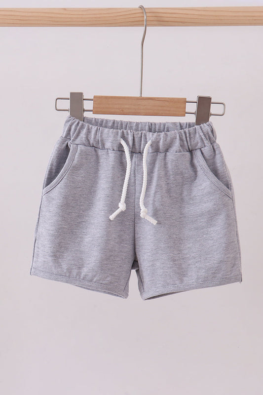 Premium Grey drawstring shorts