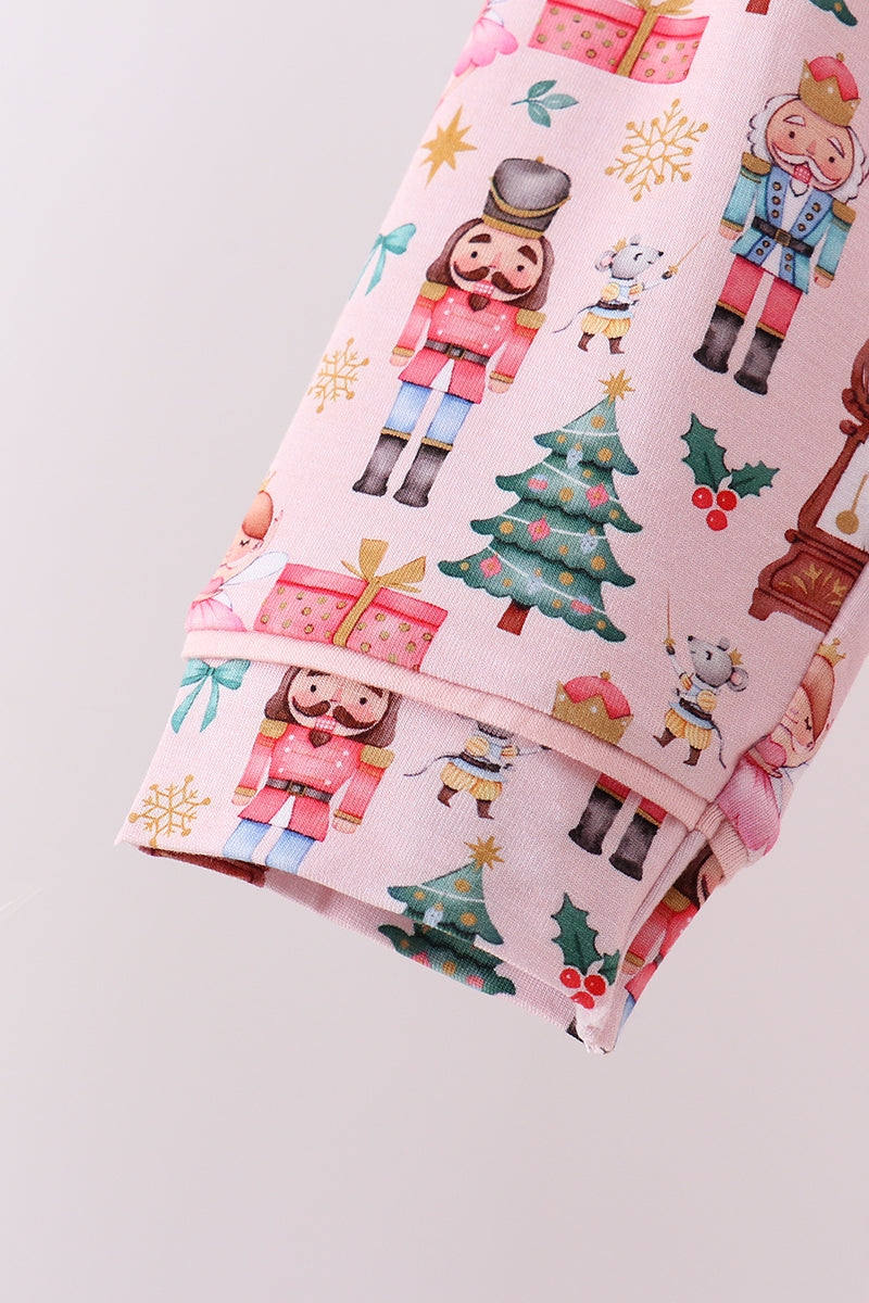 Nutcracker print bamboo pants set